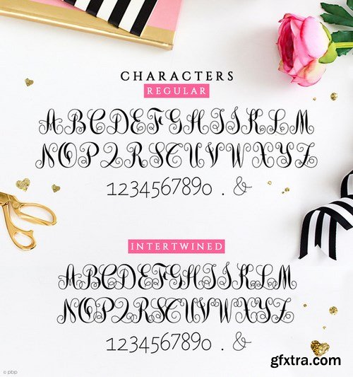 CM - Intertwined Monogram She Font 585447