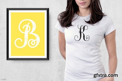 CM - Intertwined Monogram She Font 585447