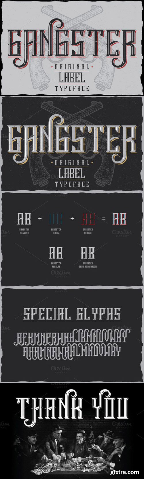 CM - Gangster label typeface 585731