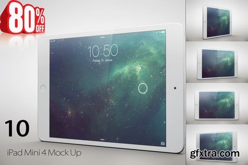 CM - Bundle iPad Mini 4 Tablet Mock Up 586504