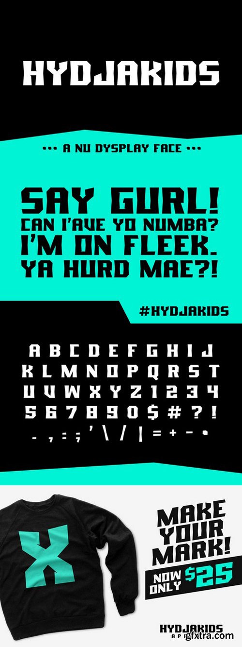 CM - HYDJAKIDS Display Font 600301