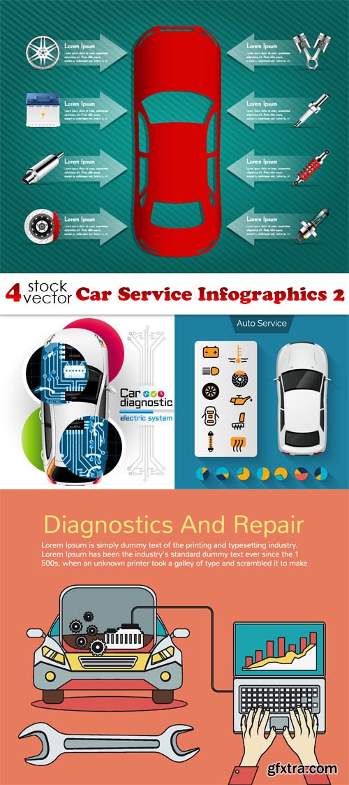 Vectors - Car Service Infographics 2