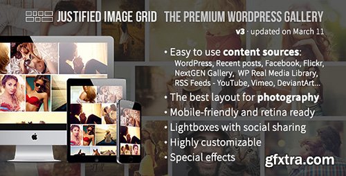 CodeCanyon - Justified Image Grid v3.0 - Premium WordPress Gallery - 2594251