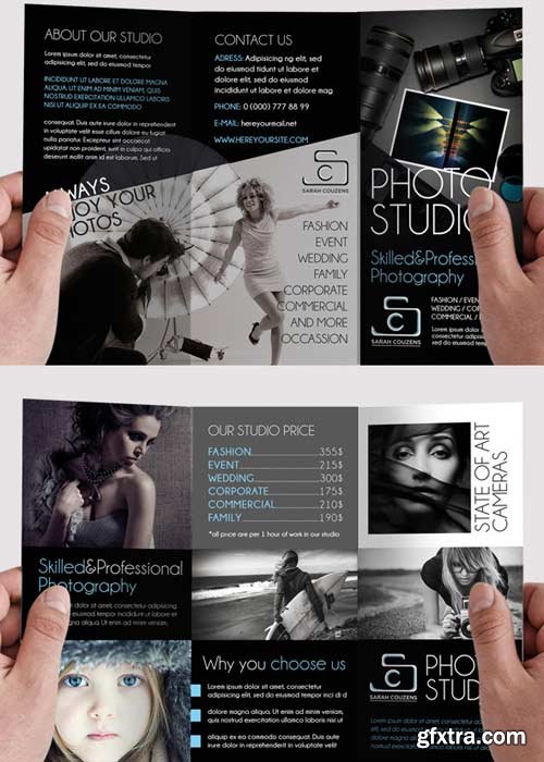 Photographer Tri-Fold PSD Brochure Template