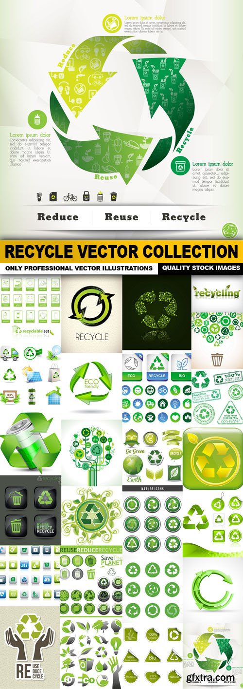 Recycle Vector Collection -25 Vector