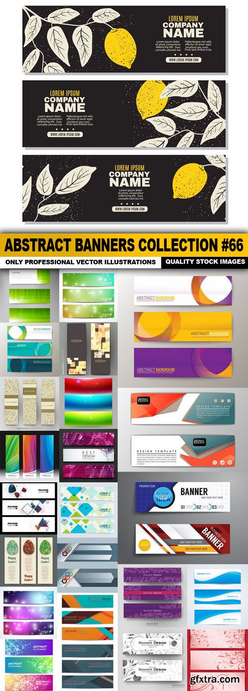 Abstract Banners Collection #66 - 24 Vectors