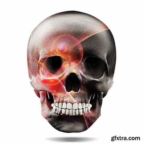 Collection skull with different textures drawing graffiti printing for t-shirts 25 HQ Jpeg