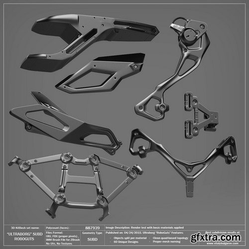 3D MODEL - ULTRABORG SUBD  - Robo Guts Pack