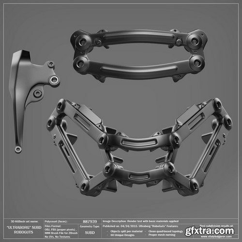 3D MODEL - ULTRABORG SUBD  - Robo Guts Pack