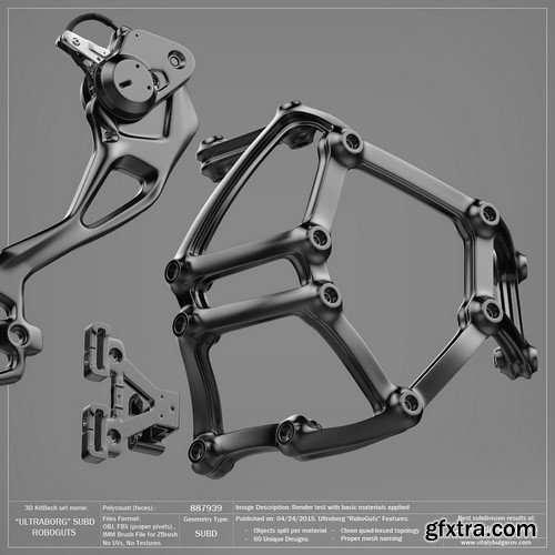 3D MODEL - ULTRABORG SUBD  - Robo Guts Pack