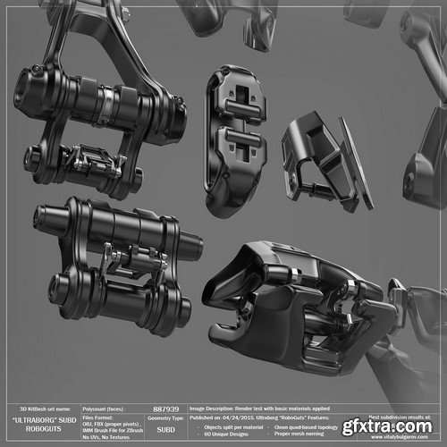 3D MODEL - ULTRABORG SUBD  - Robo Guts Pack