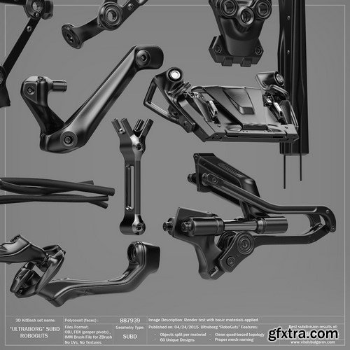 3D MODEL - ULTRABORG SUBD  - Robo Guts Pack