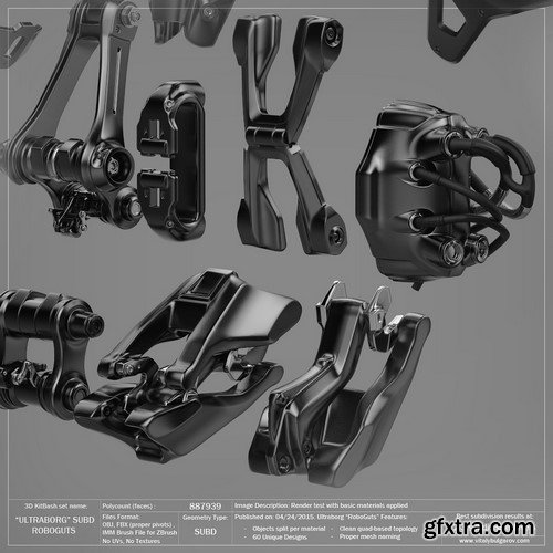 3D MODEL - ULTRABORG SUBD  - Robo Guts Pack