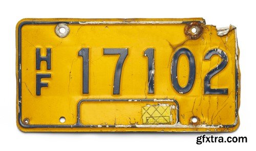 Old License Plates - 10x JPEGs