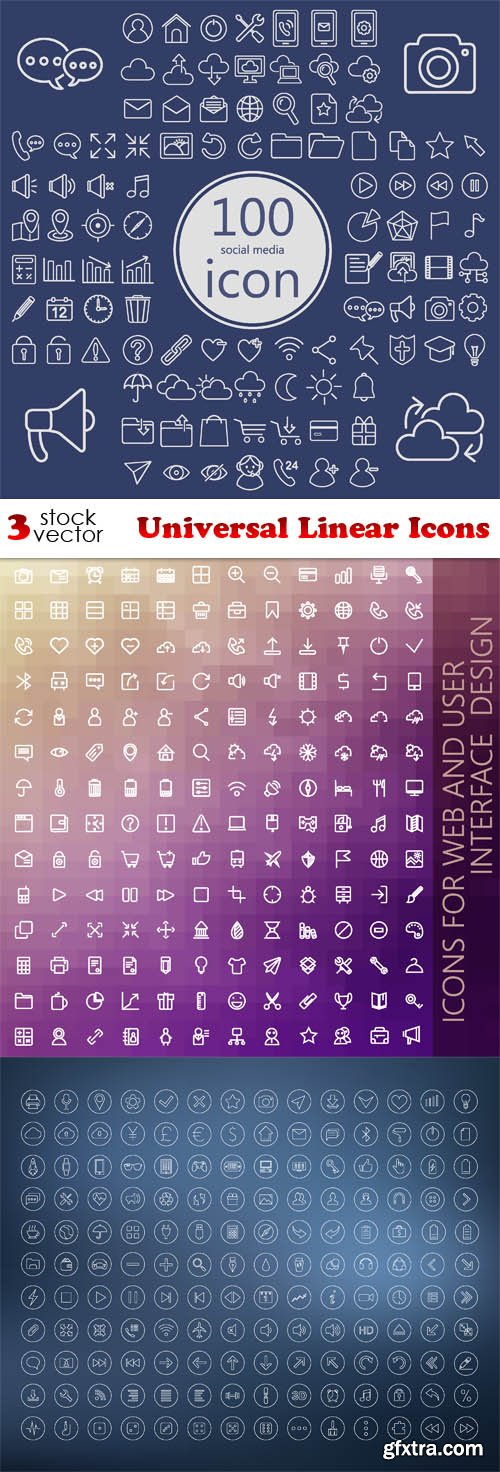 Vectors - Universal Linear Icons