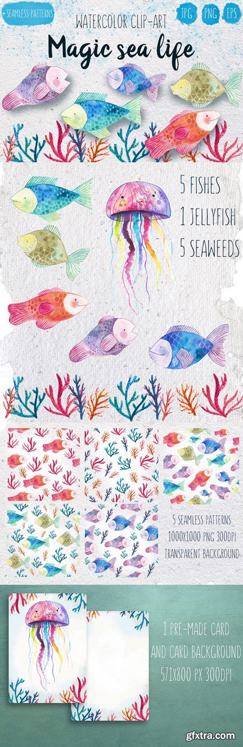 CM - Magic sea life watercolor set 586562