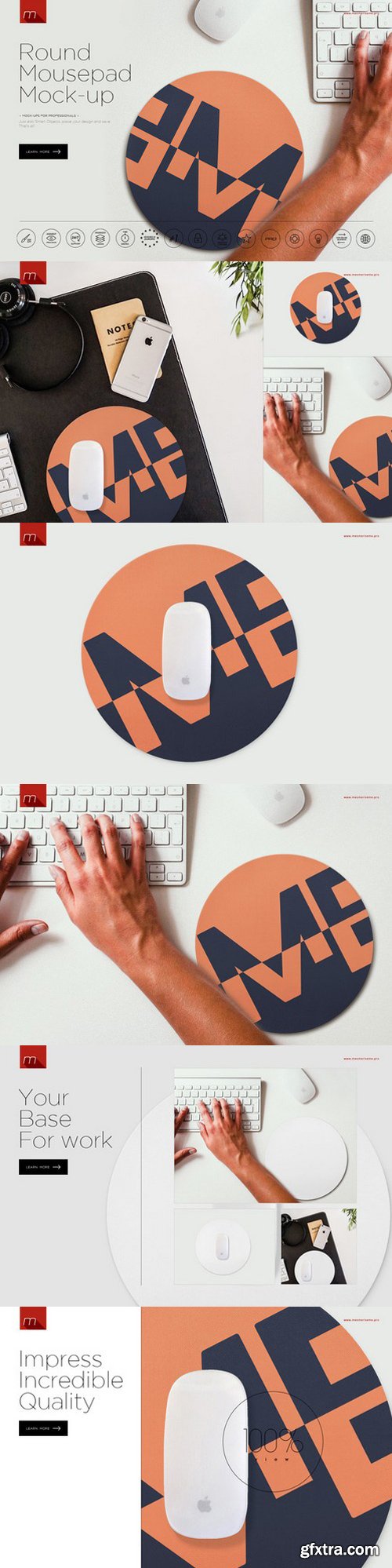 CM - Round Mouse Pad Mock-up 590772