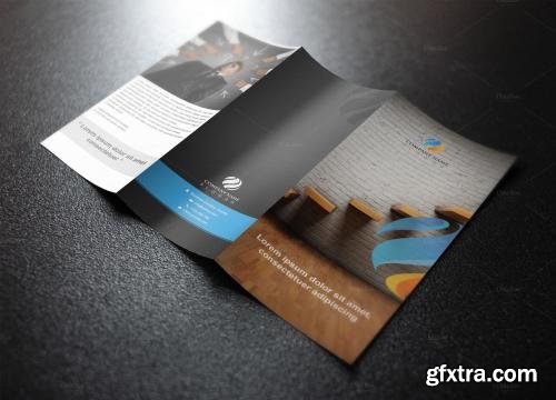 CreativeMarket Corpo Tri Fold Brochure Template 591304