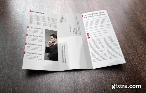 CreativeMarket Corpo Tri Fold Brochure Template 591304