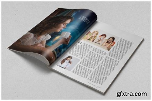 CreativeMarket Minimal Magazine Template 595561