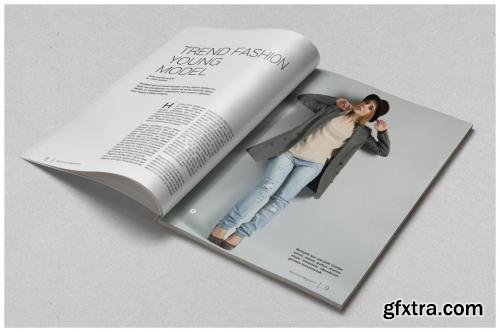 CreativeMarket Minimal Magazine Template 595561