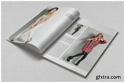 CreativeMarket Minimal Magazine Template 595561