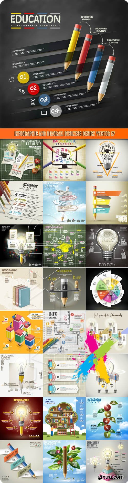 Infographic and diagram business design vector 57