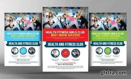 CreativeMarket 5 Fitness Business Flyers Bundle 596692