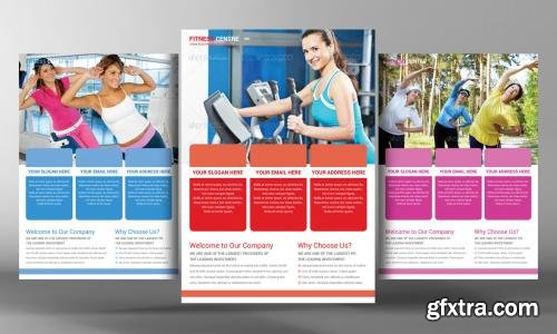 CreativeMarket 5 Fitness Business Flyers Bundle 596692