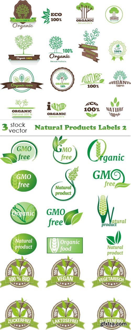 Vectors - Natural Products Labels 2