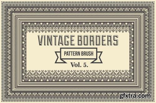 CreativeMarket Vintage Borders Pattern Brushes 5 596561