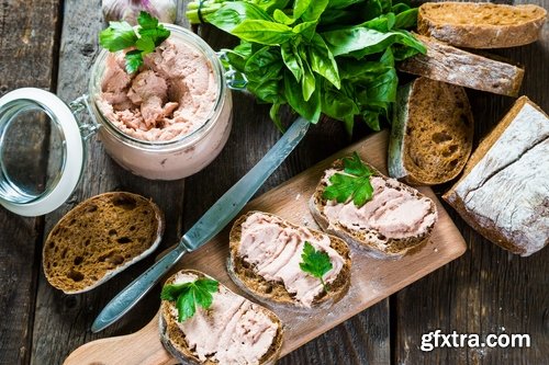 Collection pate appetizer sandwich bread 25 25 HQ Jpeg