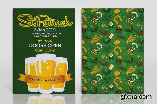 CreativeMarket Double Sided St Patricks Invitation 591003