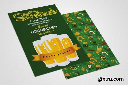 CreativeMarket Double Sided St Patricks Invitation 591003