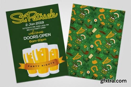 CreativeMarket Double Sided St Patricks Invitation 591003