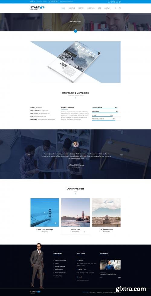 Creativemarket Startup | Basic Business PSD Website591220