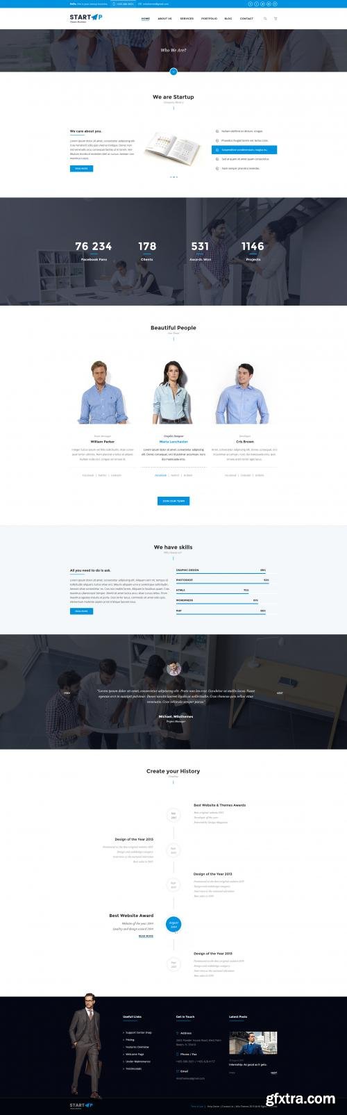 Creativemarket Startup | Basic Business PSD Website591220