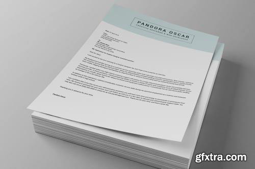 CreativeMarket 2 Pages Clean Resume CV - Pandora 246984