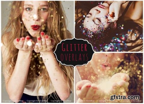 CreativeMarket 50 Blowing Glitter Photoshop Overlay 319219