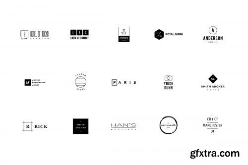 CreativeMarket 60 Minimalist Logos 282573