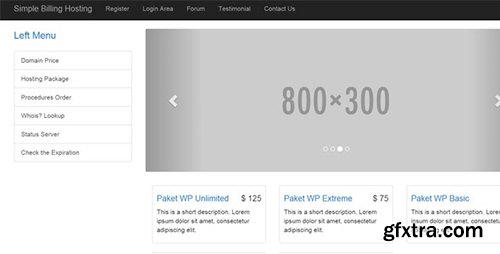 CodeCanyon - Simple Hosting Billing System (Update: 3 December 15) - 7562816