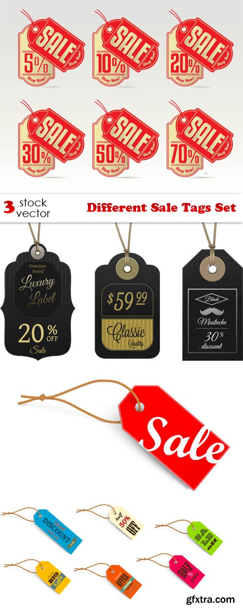 Vectors - Different Sale Tags Set