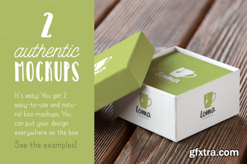 CreativeMarket Authentic Box Mockup Vol. 01 324457