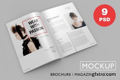 CreativeMarket Brochure / Magazine PSD Mock-Ups 271462