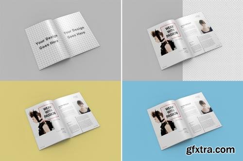 CreativeMarket Brochure / Magazine PSD Mock-Ups 271462