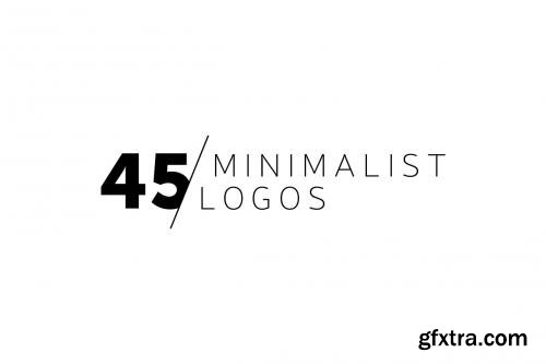 CreativeMarket 45 Minimalist Logos 268798