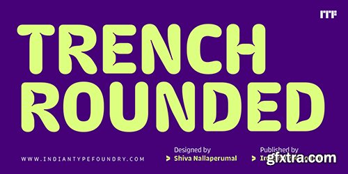 Trench Rounded Font Family