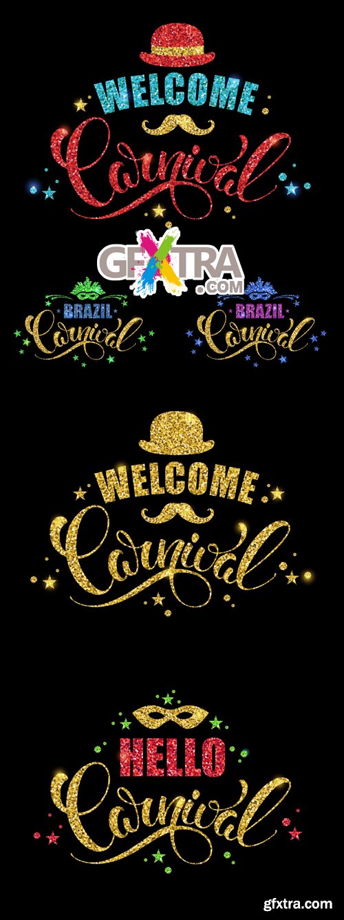 Brazil Carnival Backgrounds Vector 2