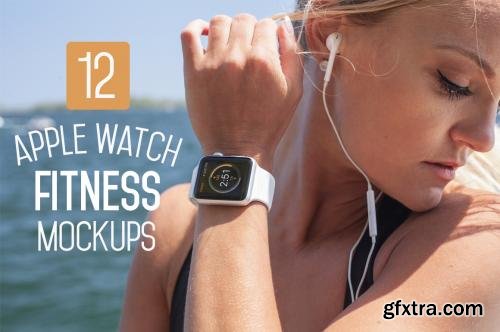 CreativeMarket 12 Apple Watch Fitness Mockups 292241