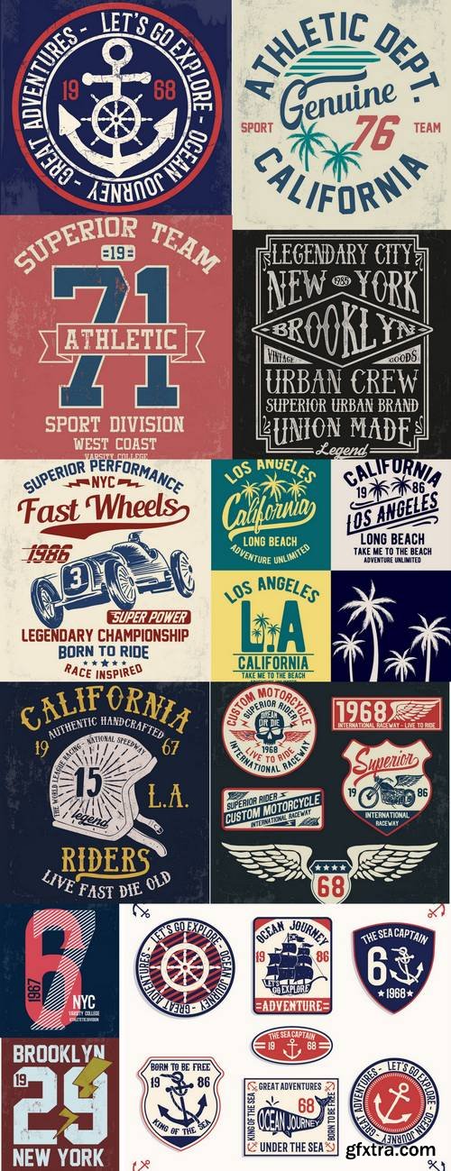 Typography Set - T-shirt Graphics